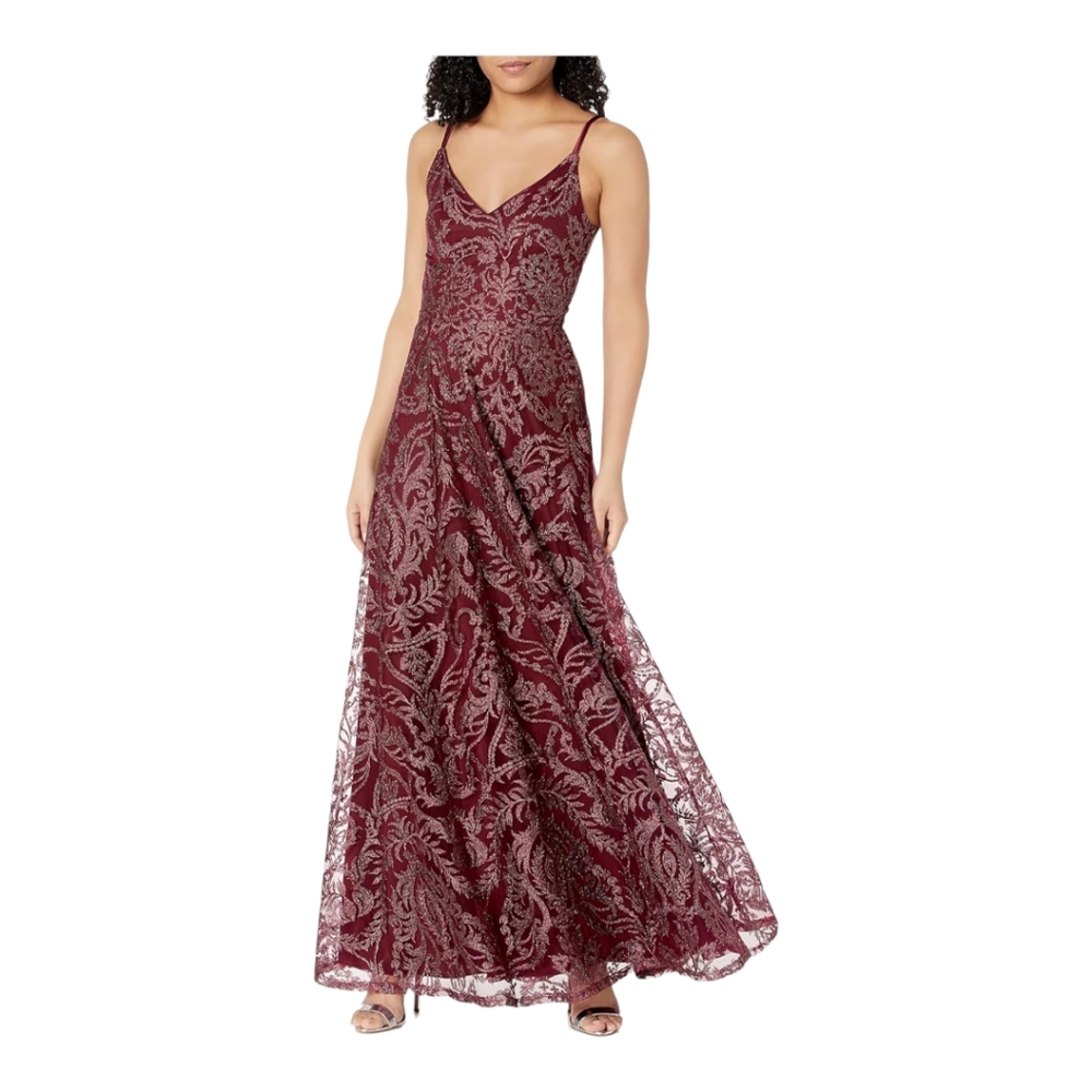 Speechless Women's Floral Lace Evening Dress